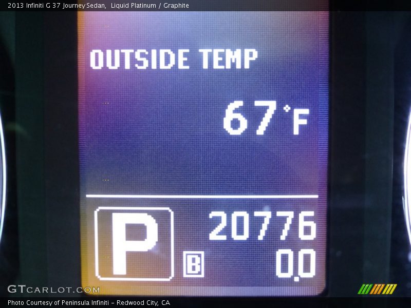 Liquid Platinum / Graphite 2013 Infiniti G 37 Journey Sedan