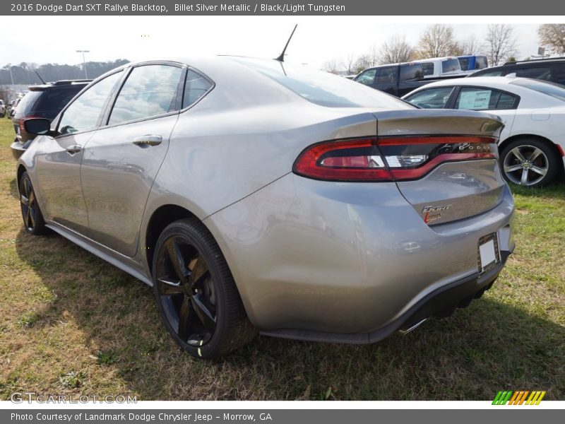 Billet Silver Metallic / Black/Light Tungsten 2016 Dodge Dart SXT Rallye Blacktop