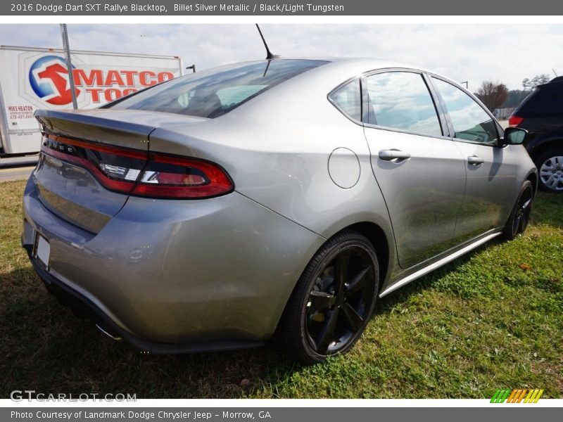 Billet Silver Metallic / Black/Light Tungsten 2016 Dodge Dart SXT Rallye Blacktop