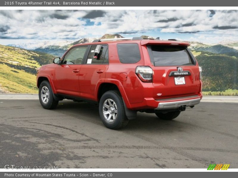 Barcelona Red Metallic / Black 2016 Toyota 4Runner Trail 4x4
