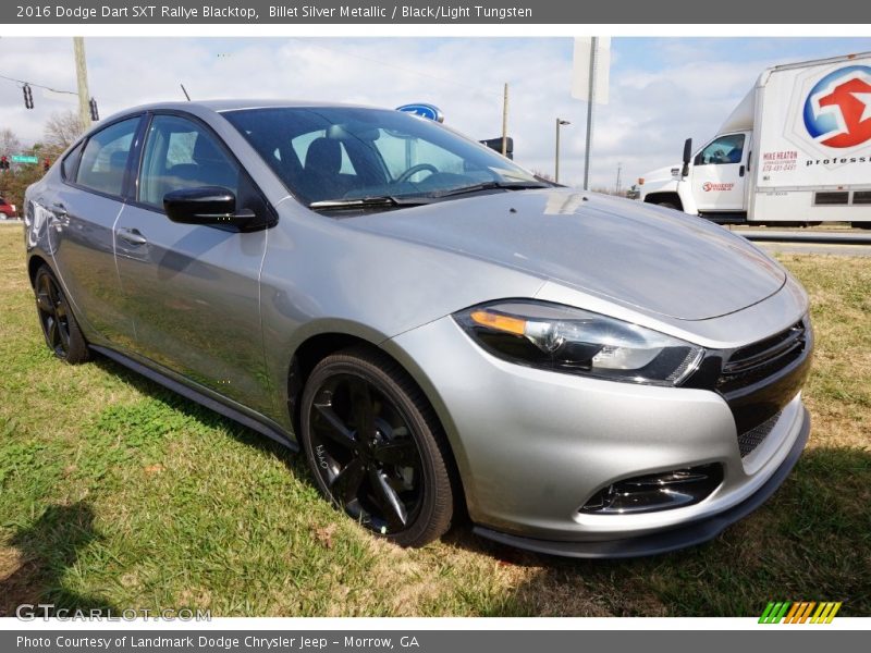 Billet Silver Metallic / Black/Light Tungsten 2016 Dodge Dart SXT Rallye Blacktop