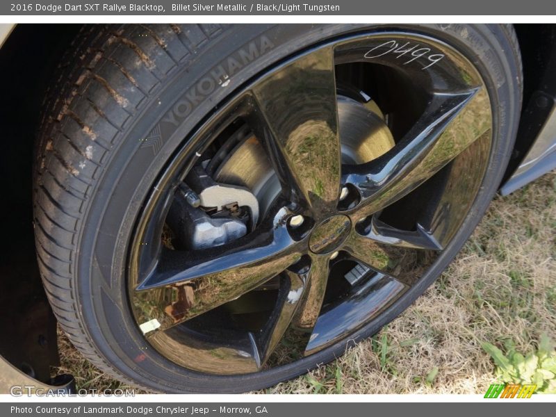 Billet Silver Metallic / Black/Light Tungsten 2016 Dodge Dart SXT Rallye Blacktop