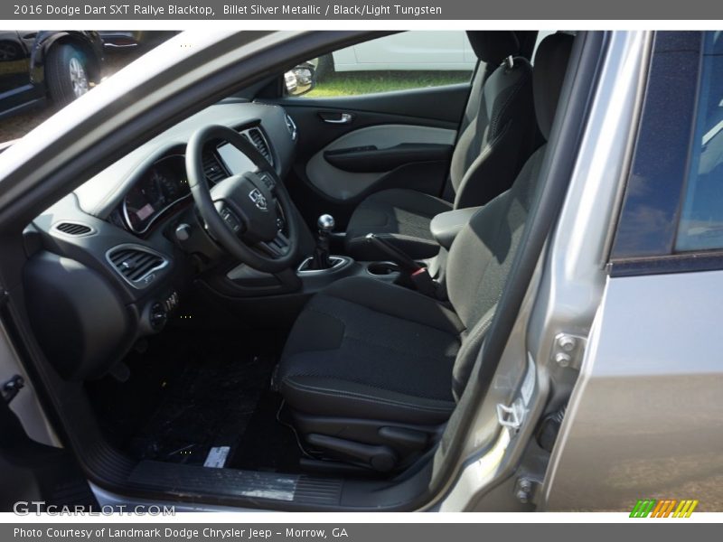 Billet Silver Metallic / Black/Light Tungsten 2016 Dodge Dart SXT Rallye Blacktop