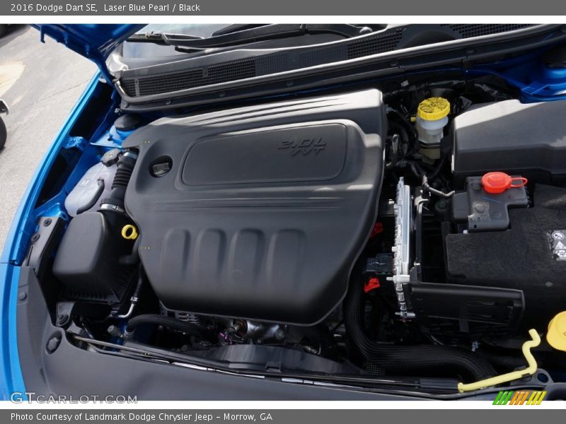 Laser Blue Pearl / Black 2016 Dodge Dart SE