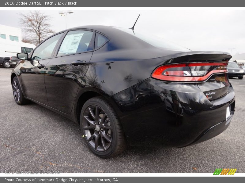 Pitch Black / Black 2016 Dodge Dart SE