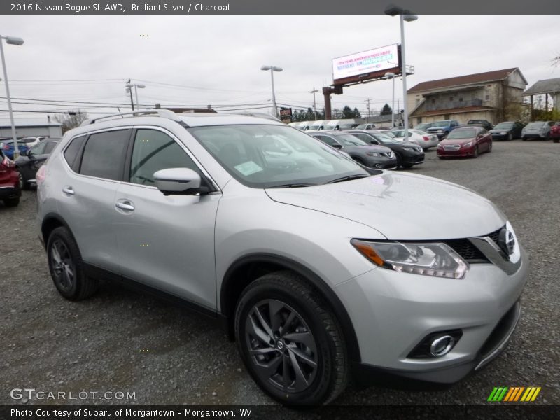 Brilliant Silver / Charcoal 2016 Nissan Rogue SL AWD