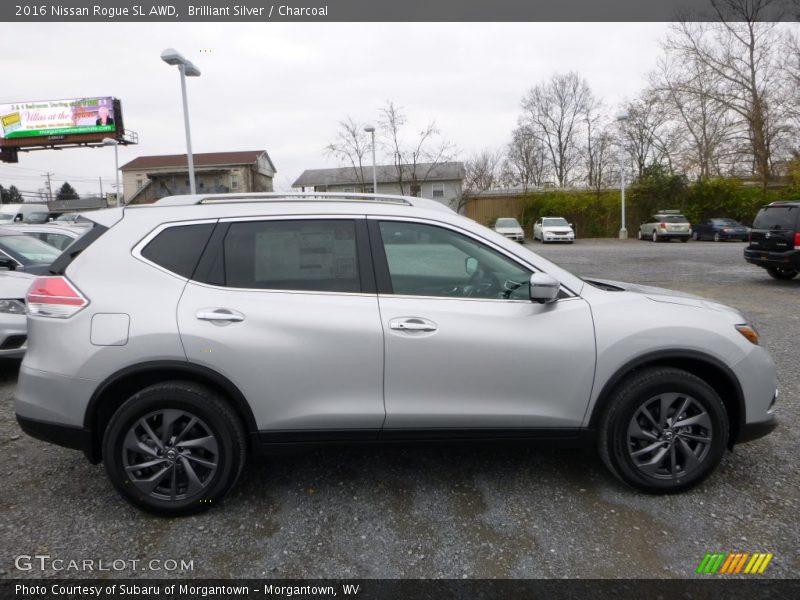 Brilliant Silver / Charcoal 2016 Nissan Rogue SL AWD