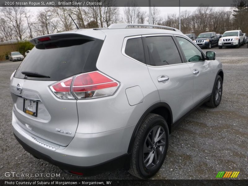 Brilliant Silver / Charcoal 2016 Nissan Rogue SL AWD