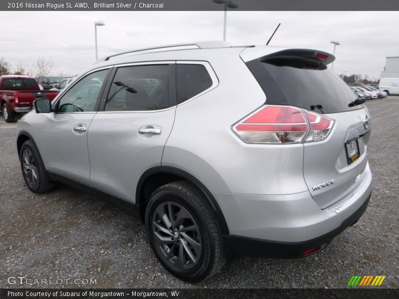 Brilliant Silver / Charcoal 2016 Nissan Rogue SL AWD