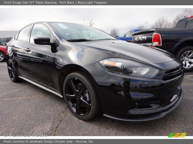Pitch Black / Black/Light Tungsten 2016 Dodge Dart SXT Rallye Blacktop