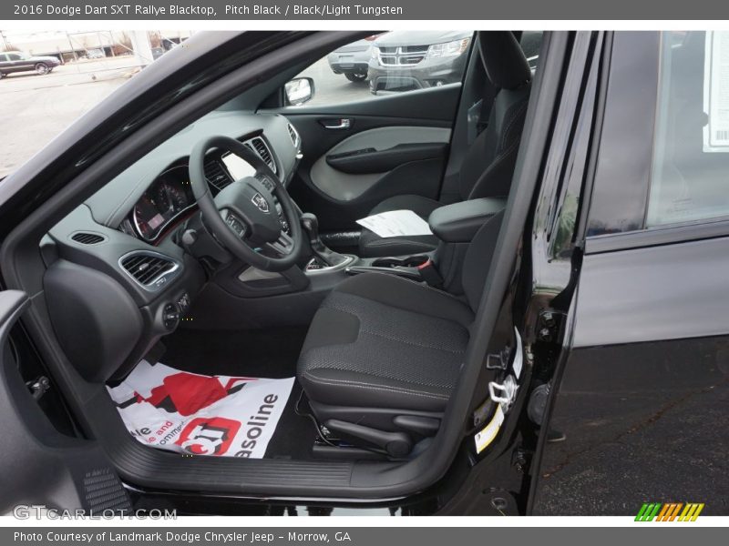 Pitch Black / Black/Light Tungsten 2016 Dodge Dart SXT Rallye Blacktop