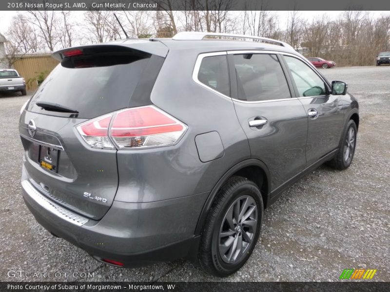 Gun Metallic / Charcoal 2016 Nissan Rogue SL AWD