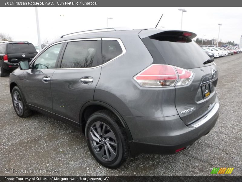Gun Metallic / Charcoal 2016 Nissan Rogue SL AWD
