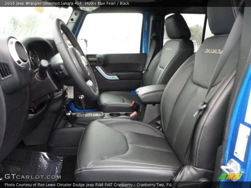 Hydro Blue Pearl / Black 2016 Jeep Wrangler Unlimited Sahara 4x4