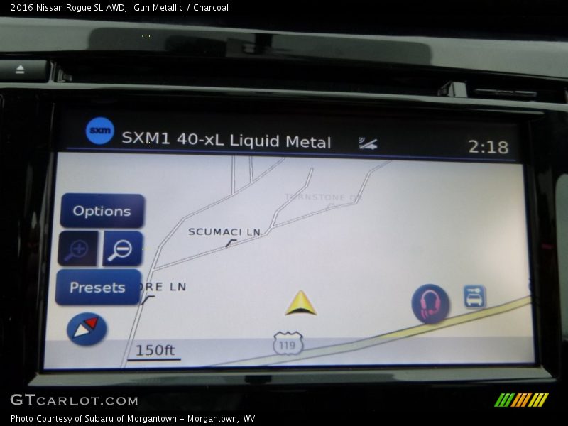 Gun Metallic / Charcoal 2016 Nissan Rogue SL AWD