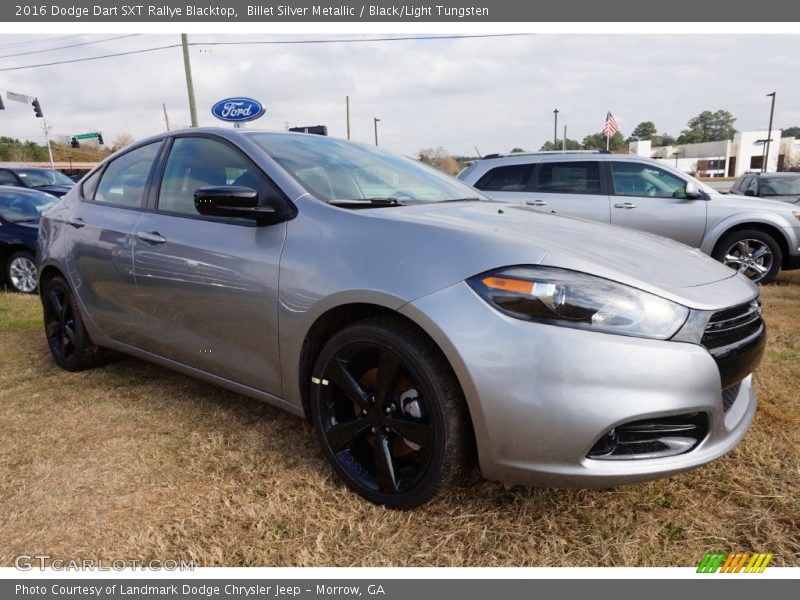 Billet Silver Metallic / Black/Light Tungsten 2016 Dodge Dart SXT Rallye Blacktop