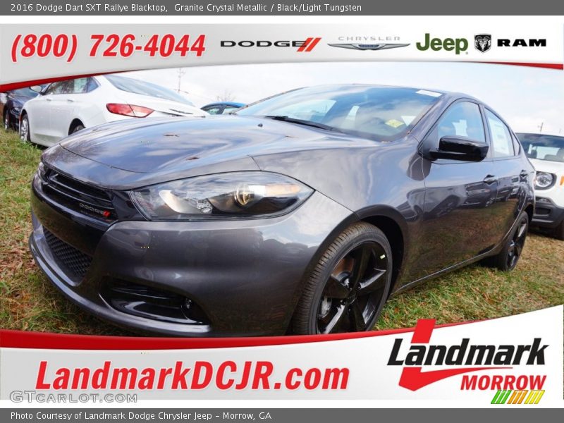 Granite Crystal Metallic / Black/Light Tungsten 2016 Dodge Dart SXT Rallye Blacktop