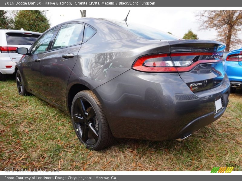 Granite Crystal Metallic / Black/Light Tungsten 2016 Dodge Dart SXT Rallye Blacktop