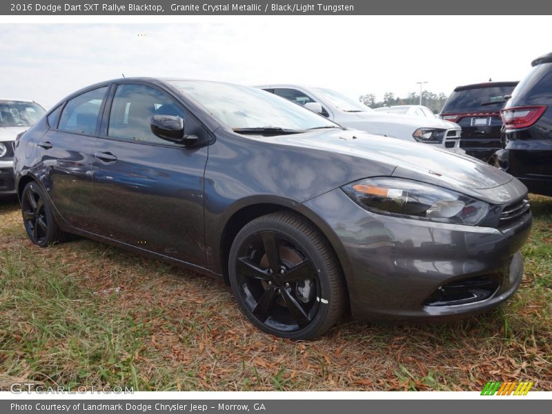 Front 3/4 View of 2016 Dart SXT Rallye Blacktop