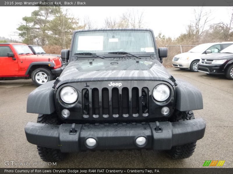 Black / Black 2016 Jeep Wrangler Rubicon 4x4