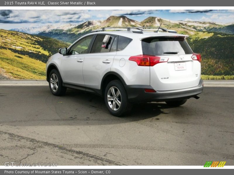 Classic Silver Metallic / Black 2015 Toyota RAV4 XLE