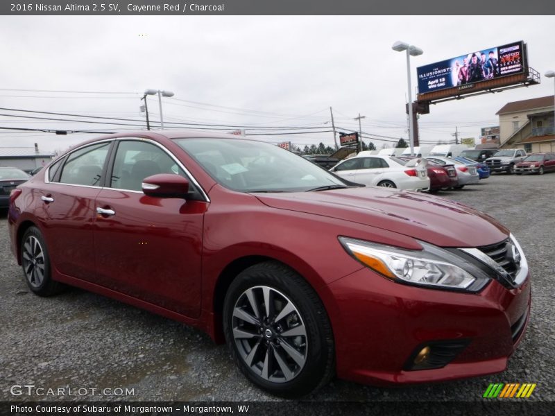 Cayenne Red / Charcoal 2016 Nissan Altima 2.5 SV