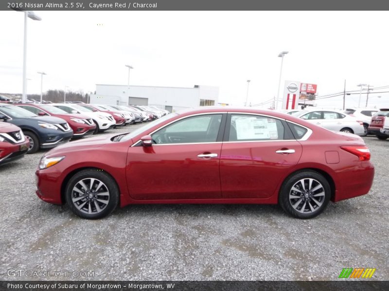 Cayenne Red / Charcoal 2016 Nissan Altima 2.5 SV