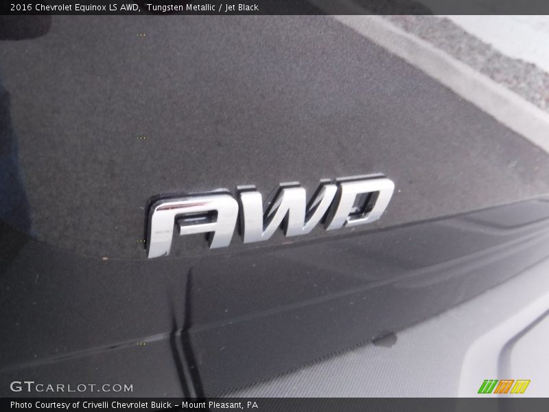 Tungsten Metallic / Jet Black 2016 Chevrolet Equinox LS AWD