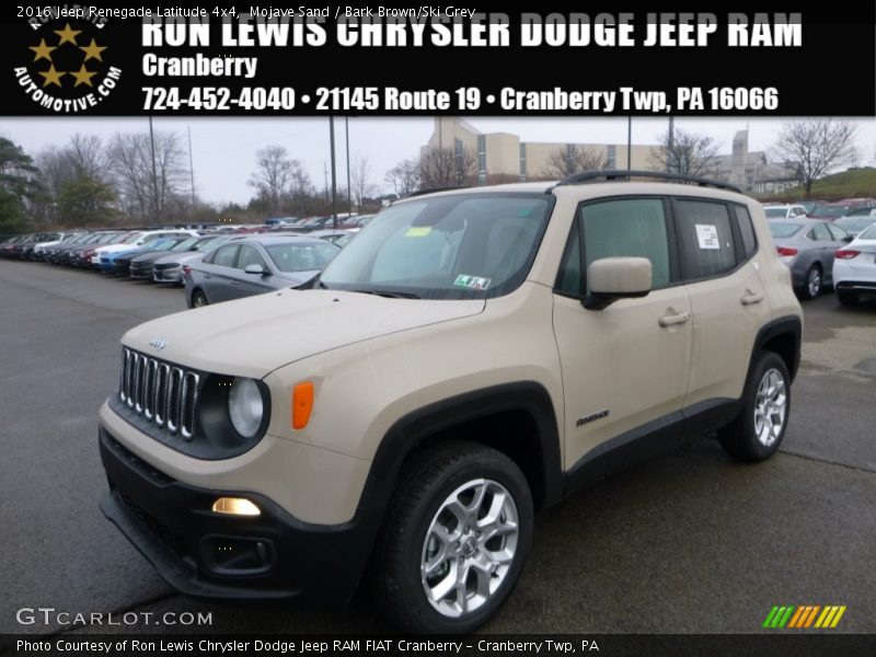Mojave Sand / Bark Brown/Ski Grey 2016 Jeep Renegade Latitude 4x4
