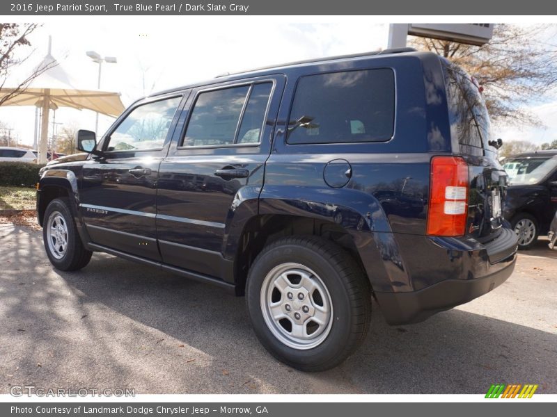True Blue Pearl / Dark Slate Gray 2016 Jeep Patriot Sport