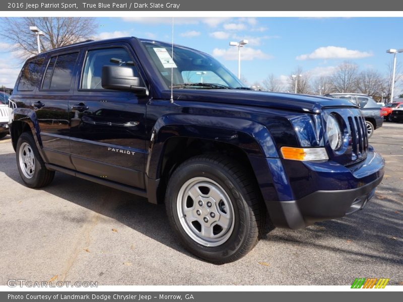 True Blue Pearl / Dark Slate Gray 2016 Jeep Patriot Sport