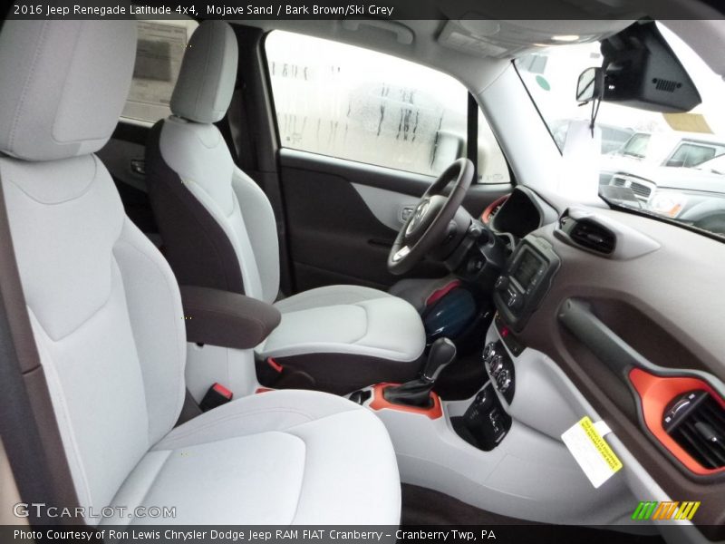 Front Seat of 2016 Renegade Latitude 4x4