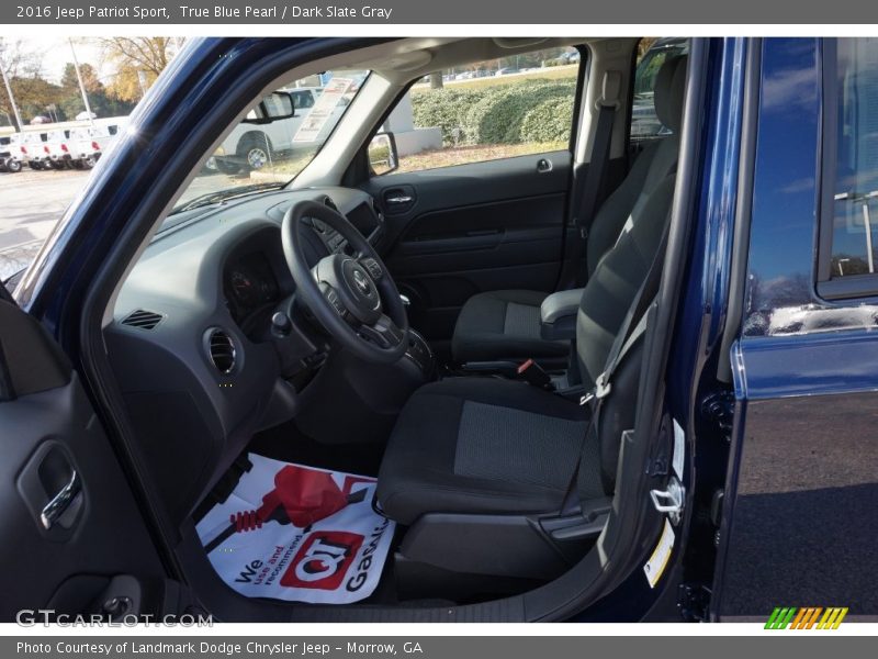 True Blue Pearl / Dark Slate Gray 2016 Jeep Patriot Sport