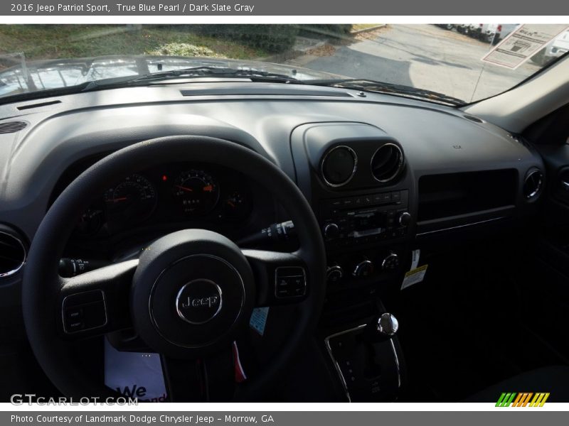 True Blue Pearl / Dark Slate Gray 2016 Jeep Patriot Sport