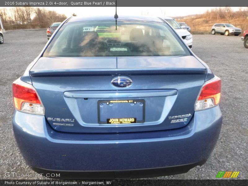 Quartz Blue Pearl / Black 2016 Subaru Impreza 2.0i 4-door
