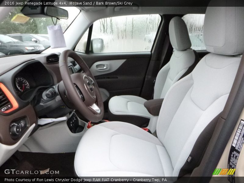 Front Seat of 2016 Renegade Latitude 4x4