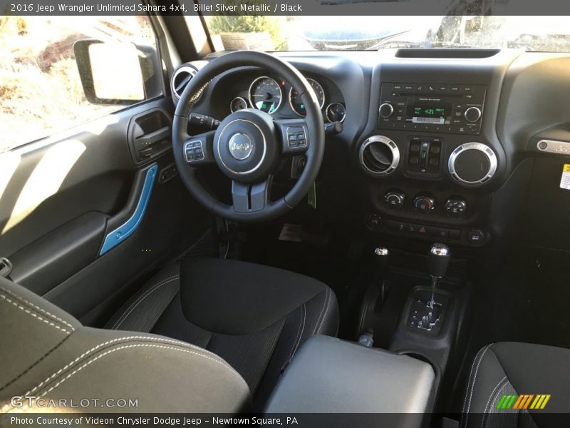 Billet Silver Metallic / Black 2016 Jeep Wrangler Unlimited Sahara 4x4
