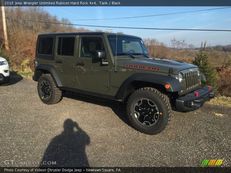 Tank / Black 2016 Jeep Wrangler Unlimited Rubicon Hard Rock 4x4