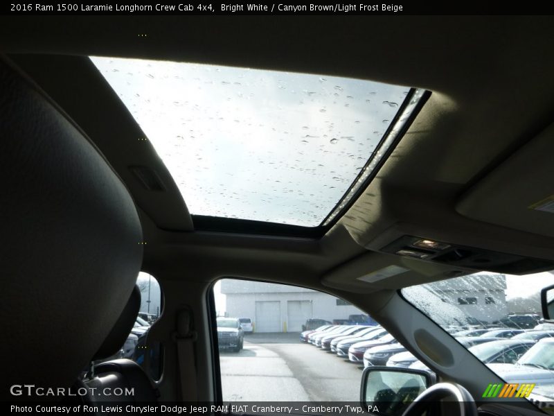 Bright White / Canyon Brown/Light Frost Beige 2016 Ram 1500 Laramie Longhorn Crew Cab 4x4