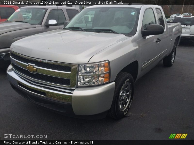 Sheer Silver Metallic / Dark Titanium 2011 Chevrolet Silverado 1500 LS Extended Cab