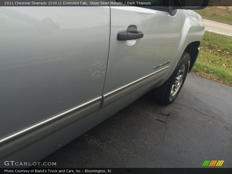 Sheer Silver Metallic / Dark Titanium 2011 Chevrolet Silverado 1500 LS Extended Cab