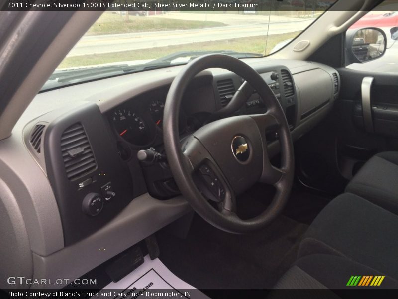 Sheer Silver Metallic / Dark Titanium 2011 Chevrolet Silverado 1500 LS Extended Cab