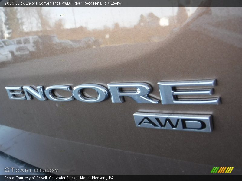 River Rock Metallic / Ebony 2016 Buick Encore Convenience AWD