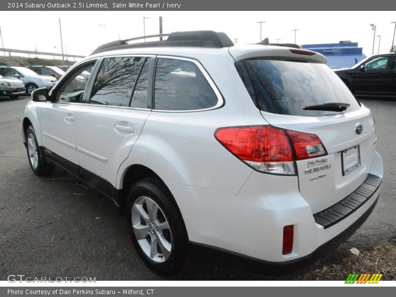 Satin White Pearl / Ivory 2014 Subaru Outback 2.5i Limited