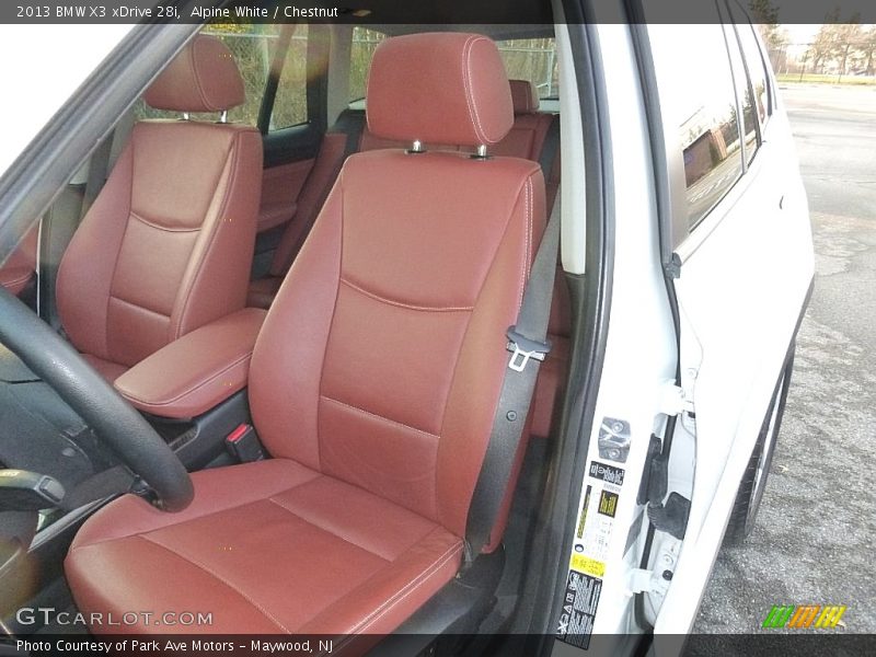 Alpine White / Chestnut 2013 BMW X3 xDrive 28i