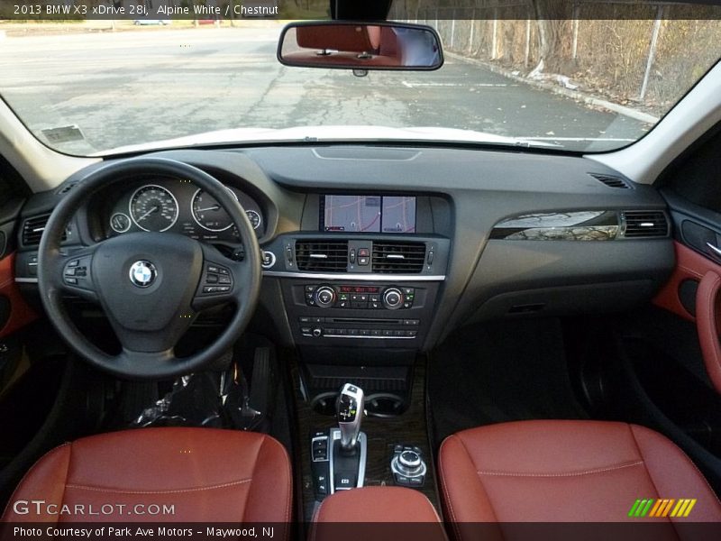 Alpine White / Chestnut 2013 BMW X3 xDrive 28i