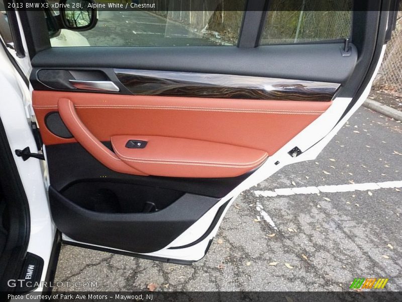 Alpine White / Chestnut 2013 BMW X3 xDrive 28i
