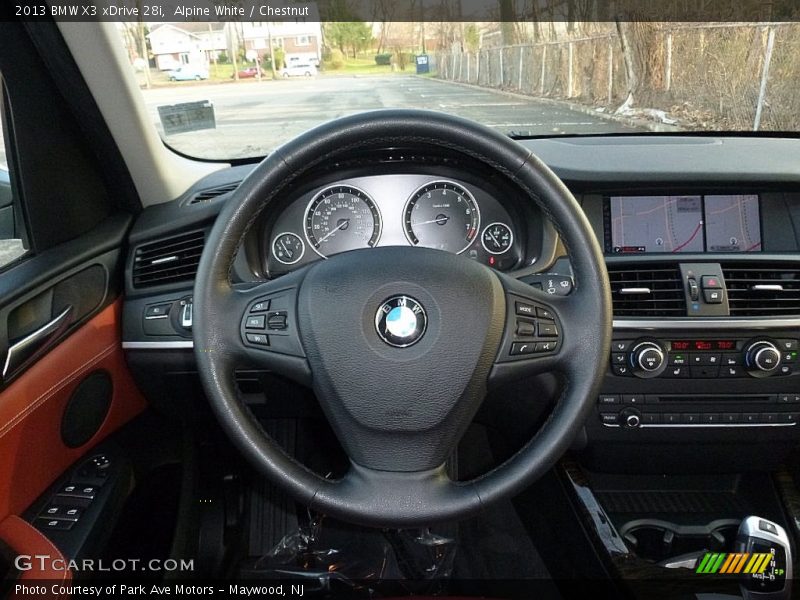 Alpine White / Chestnut 2013 BMW X3 xDrive 28i