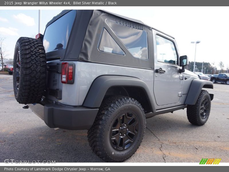 Billet Silver Metallic / Black 2015 Jeep Wrangler Willys Wheeler 4x4