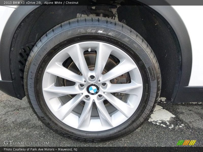 Alpine White / Chestnut 2013 BMW X3 xDrive 28i